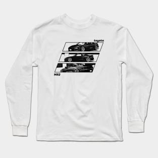 TOYOTA MR2 MK2 Black 'N White Archive 2 Long Sleeve T-Shirt